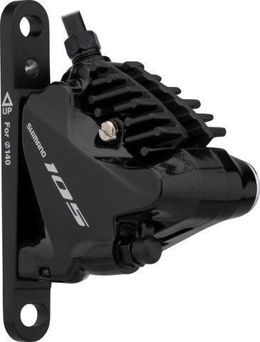 Shimano 105 Bremssattel BR-R7070 mit Resinbelag - silky black/Vorderrad/ohne