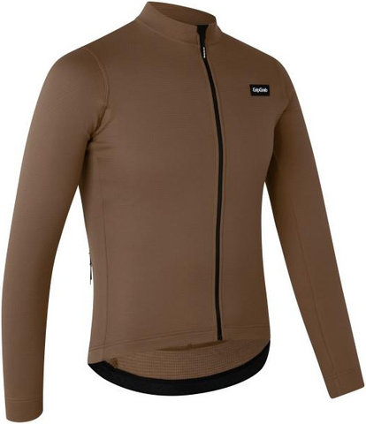 GripGrab Maillot EXPLR Merinotech Thermal Long Sleeve - brown | S