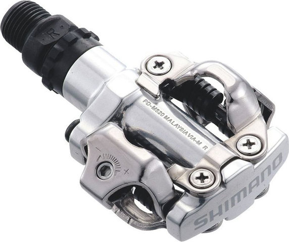 Shimano PD-MT520 clipless pedals - silver
