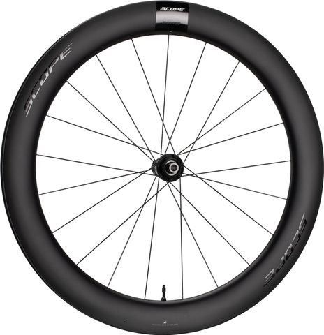 Scope Cycling R6 Disc Center-Lock 28'' Wheelset - black | 100 mm | 142 mm | 28" | Shimano Road