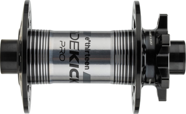 e*thirteen Buje delantero Sidekick Pro Disc 6 agujeros - black-sterling silver | 32 | sólo rueda delantera