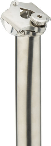 Blackheart Tige de selle en titane - titanium brushed/350 mm/10 mm/31,6 mm