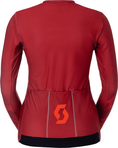 Scott El jersey Scott Dama Pro Mid L/S está diseñado para ciclistas que elig - turbo red-toasted red | XS