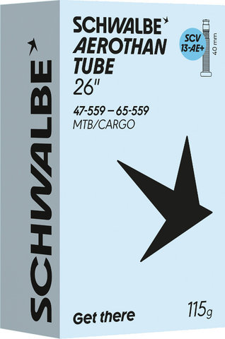 Schwalbe Tubo 13-AE+ Aerothan SCV para 26" - universal | 47-559 a 65-559 | SCV (Schwalbe Clik Valve) | 40 mm