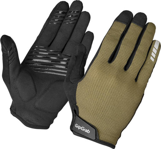 GripGrab Explr Gepolsterte Ganzfinger-Handschuhe - olive green | M