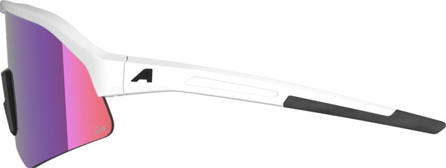 Alpina Sonic HR M Q-Lite Sports Glasses - white gloss | mirror pink