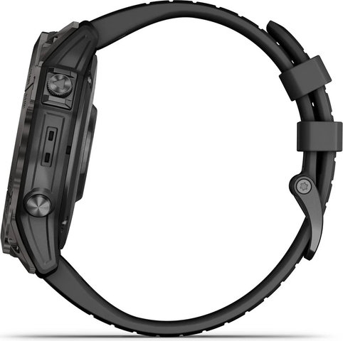 Garmin fēnix 7X Pro Sapphire Solar Edition Titan Smartwatch - schwarz-carbongrau