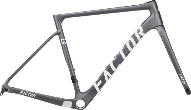 Factor Kit de Cadre en Carbone LS Disc Gravel - gunmetal/M/Axe Traversant 12 mm