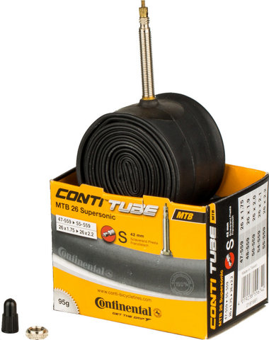 Continental Chambre à air VTT 26 Supersonic - universal/26 x 1,75-2,2 SV 42 mm