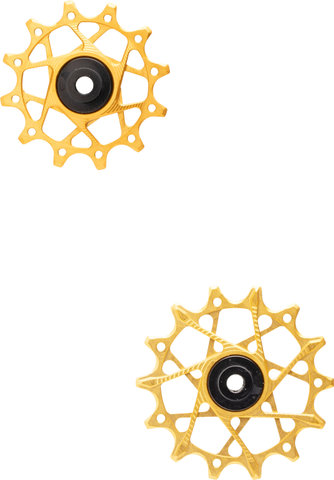 Garbaruk Juego de Poleas 12 + 14 Dientes para SRAM 11-/12-Velocidades - gold | 12 dientes (rueda guía), 14 dientes (rueda tensora)