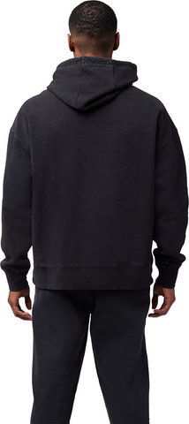 Fox Head Wordmark Oversized Fleece Pullover - black/M