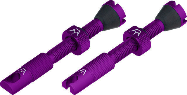 Peaty's Holeshot Fast Flow tubeless valves - violet | Presta Valve (SV) | 42 mm