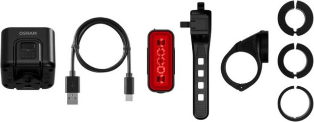 OSRAM Juego de Iluminación LEDsBIKE Compact 100 con Aprobación StVZO - negro