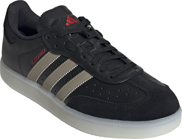 adidas Cycling Chaussures de cyclisme Velosamba Leather - core black-cyber metallic-pure ruby | 40