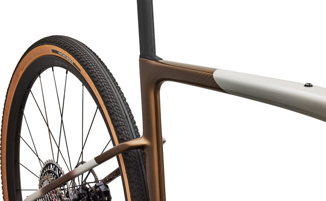 Specialized Vélo de gravel Crux 5 Expert AXS Carbon 28" - burnt gold-dolomite metallic-obsidian metallic | XXL | 28" | 51 mm | 172,5 mm