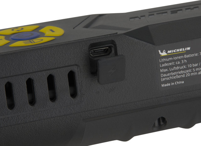 Michelin Mini-Pompe à Batterie Compresseur Numérique - noir