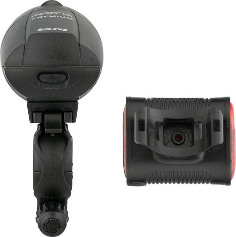 busch+müller Ixon IQ Premium + Ixback Senso LED Lighting Set - StVZO Approved - black