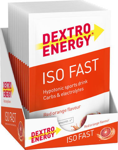 Dextro Energy IsoFast Electrolyte Drink Powder Sachets - 12 Pack - red orange | red orange