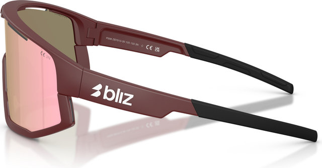 Bliz Lunettes de sport Fusion Small - matte burgundy