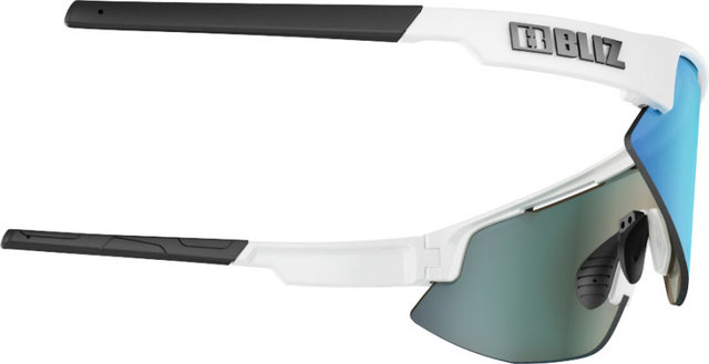 Bliz Matrix Sports Glasses - shiny white | smoke-blue