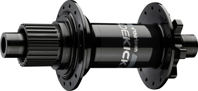 e*thirteen Moyeu arrière Sidekick Disc 6 trous Super Boost - black | 28 | Shimano Micro Spline | Axe Traversant 12 mm