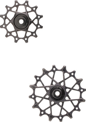 Garbaruk Juego de Poleas de Cambio 12 + 16 Dientes para SRAM 11/12 Velocidades - black | 12 dientes (rueda guía), 16 dientes (rueda tensora)