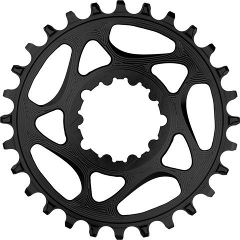 absoluteBLACK Plato Round Boost para SRAM Direct Mount 3 mm Offset - black/28 