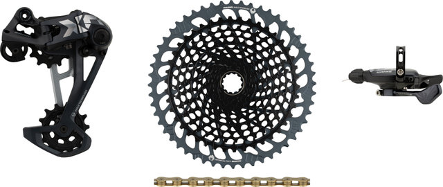 SRAM Kit de Mise à Niveau X01 Eagle 1x12 vitesses VAE avec Cassette - black - XX1 gold/SRAM XD/14 dents/SRAM XD/aucun/10-52/aucun/sans