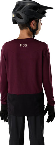 Fox Head Youth Ranger L/S Jersey - dark maroon | S