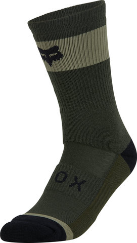 Fox Head 8" Defend Winter Socks - 2024 Model - olive green/39 - 43