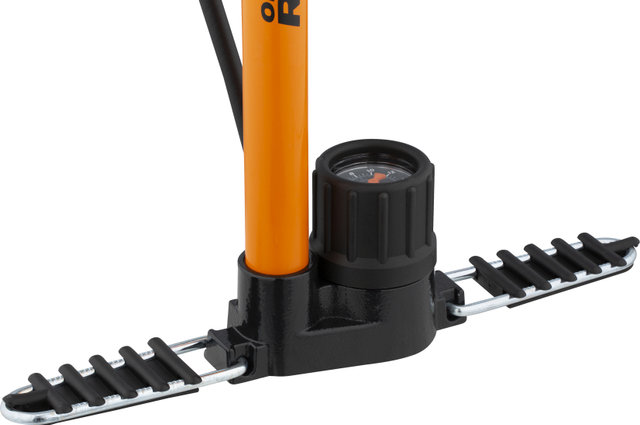 SKS Pompe à Vélo Rennkompressor avec Raccord de Tuyau en Laiton pour SV - orange