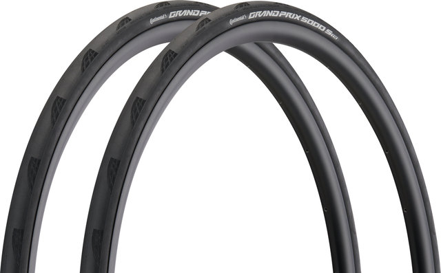 Continental Grand Prix 5000 S Tubeless Ready 28" Faltreifen 2er-Set - schwarz/28 "/25 mm/25-622