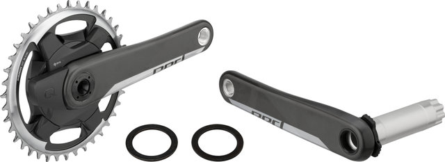 QUARQ Set de Pédalier en Carbone à Capteur de Puissance Red 1 AXS DUB - black/172,5 mm 40 dents
