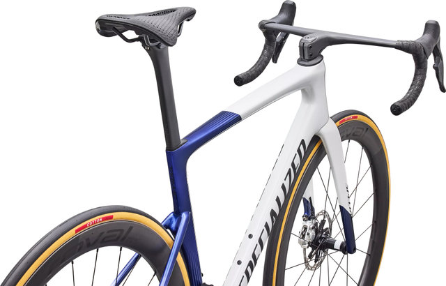 Specialized Tarmac SL9 S-Level AXS 28" Carbon Rennrad - gloss white-majesty blue metallic-black | 28" | 170,0 mm | 47 mm | M