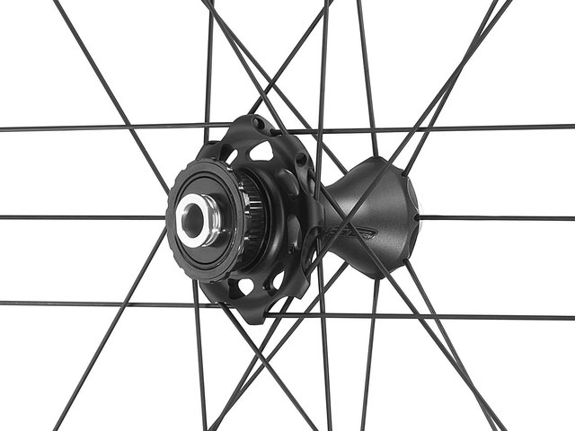 Campagnolo Set de Ruedas Campagnolo Bora WTO 45 C23 Edición Especial Disc - negro mate/Non Boost/Non Boost/142 mm/100 mm/28"/Campagnolo N3W/100 mm/Campagnolo N3W/100 mm/142 mm
