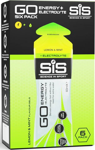 SIS GO Energy+Elektrolyte Gel, 6 Stück - zitrone-minze