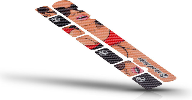 rie:sel chain:guard chainstay protector set - carbon girl