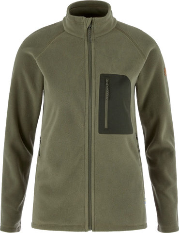 Fjällräven Parte superior de forro polar Kaipak para mujer - laurel green deep forest | L