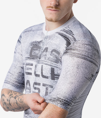 Castelli Maillot Stratus Logo S/S - white smoky gray | S