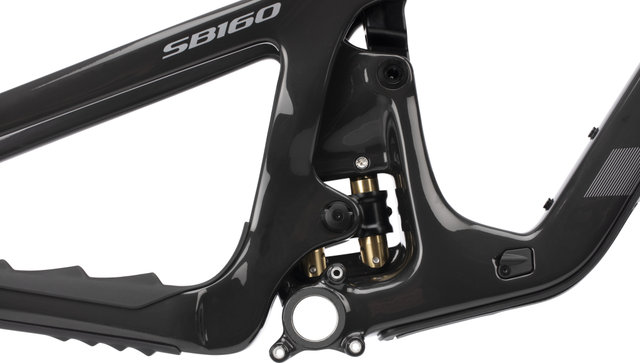 Yeti Cycles Kit de cuadro SB160 TURQ Carbon 29" - raw carbon | 1 1/8" - 1,5" tapered | L