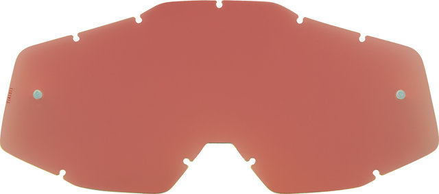 100% Ersatzglas Mirror für Racecraft / Accuri / Strata Goggle - Auslauf - red/universal