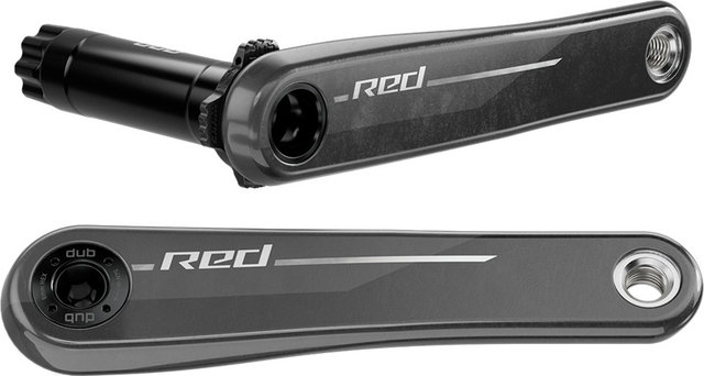 SRAM Juego de bielas Red E1 DUB - natural carbon | 160,0 mm