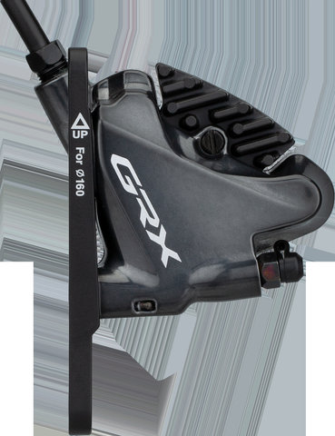 Shimano GRX Scheibenbremse ST-RX810-L+BR-RX810-L - Werkstattverpackung - schwarz/links (seitenspezifisch)/Vorderrad