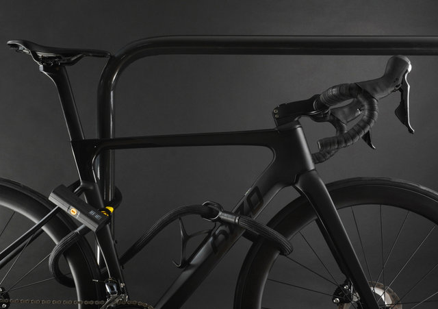 tex-lock Eyelet chain lock + D-lock shackle lock - onyx black