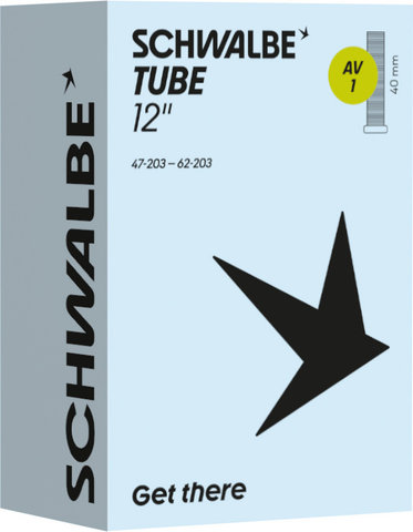 Schwalbe Cámara 1 para 12" - universal | Válvula Schrader (AV) | 40 mm