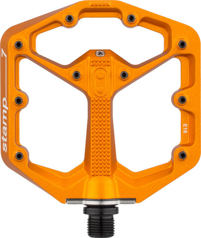 crankbrothers Pedales de plataforma Stamp 7 LE - naranja/small