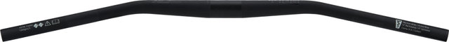 SQlab Guidon Courbé en Carbone 3OX MTB 31.8 Low Rise 15 mm - noir/780 mm 12°