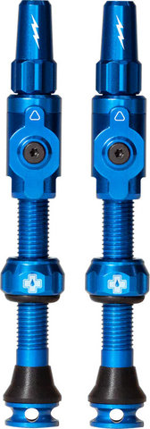 Muc-Off Válvulas Tubeless Big Bore Lite - blue/SV 45 mm
