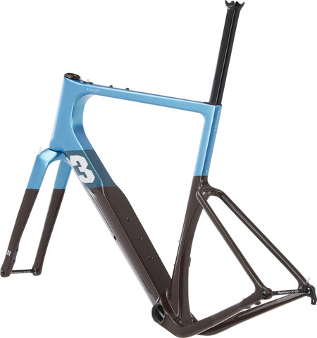 3T Kit de Cadre en Carbone Exploro RaceMax - blue-brown/L