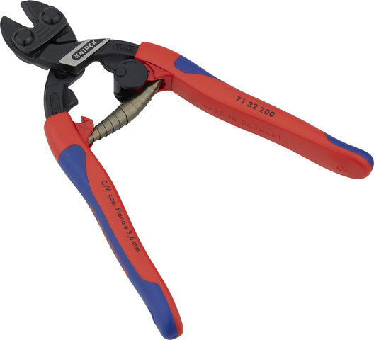 Knipex CoBolt Compact Bolt Cutters w/ Opening Spring - red-blue